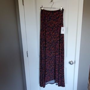 Maxi skirt - dark floral